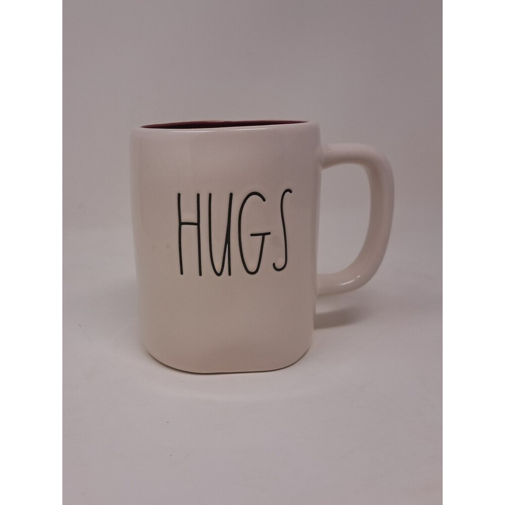 Rae Dunn Mug Artisan Collection Hugs Kissses Coffee Cup Drinkware Gift HQ